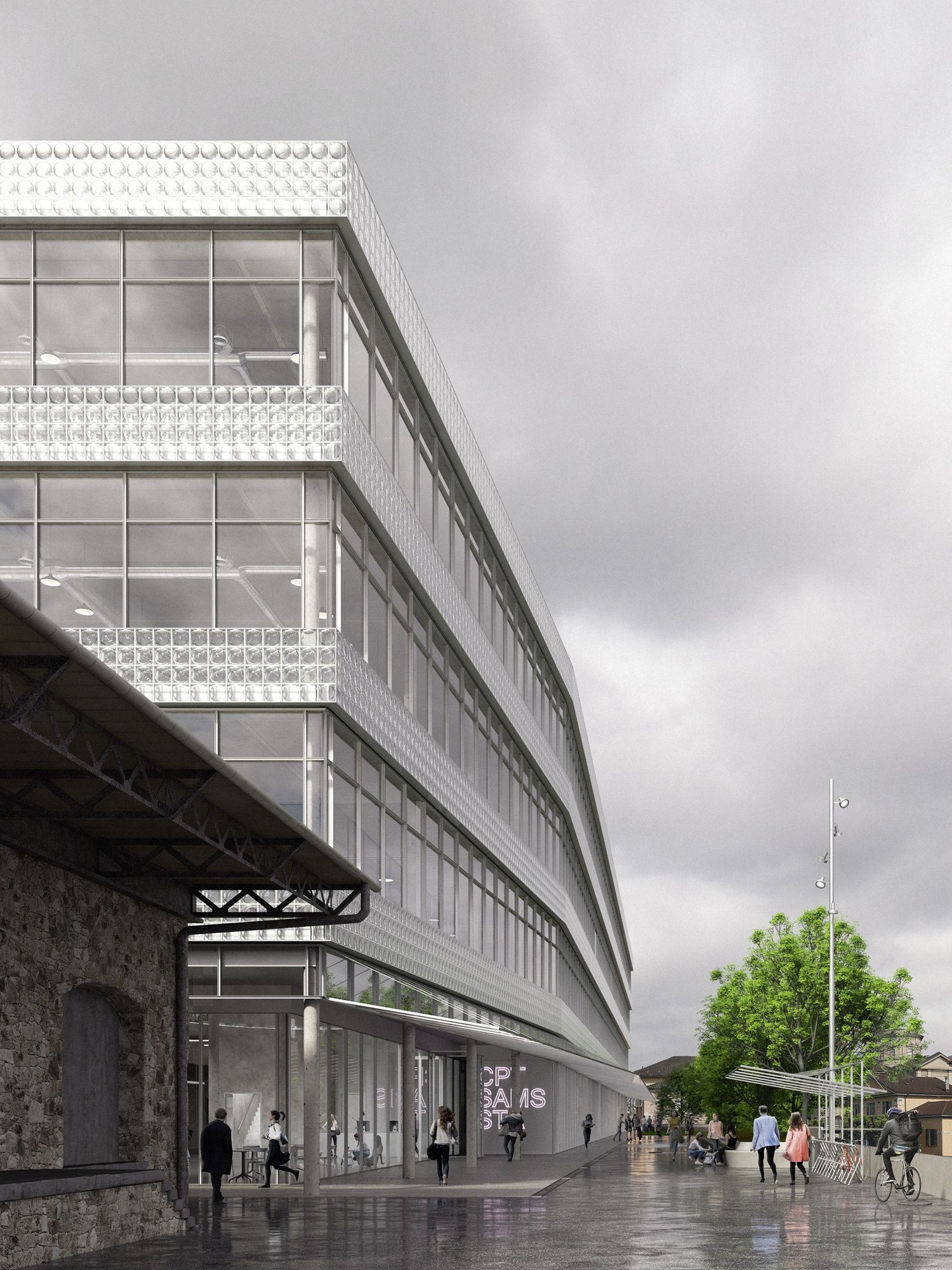 centro professionale del settore tessile for atelier giavenale + superfluido, Chiasso CH, visualization 1 of 4