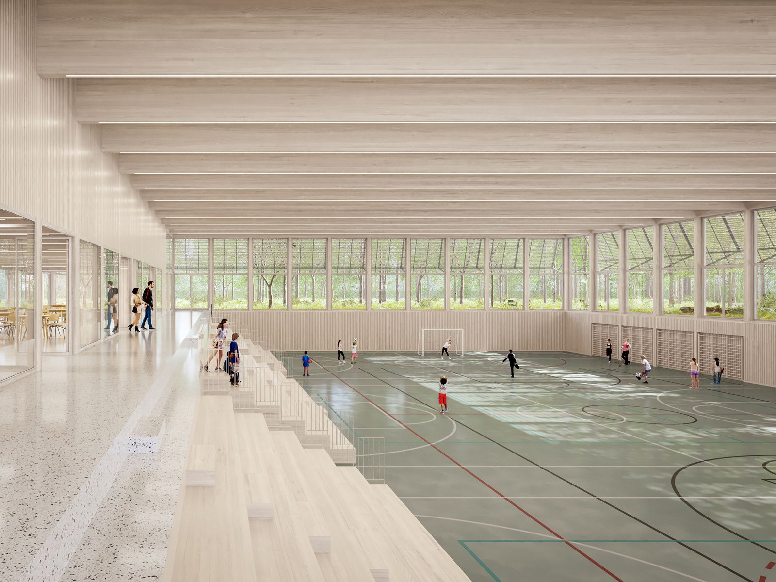 scuola media for NOSU Architekten, Gordola CH, visualization 3 of 3