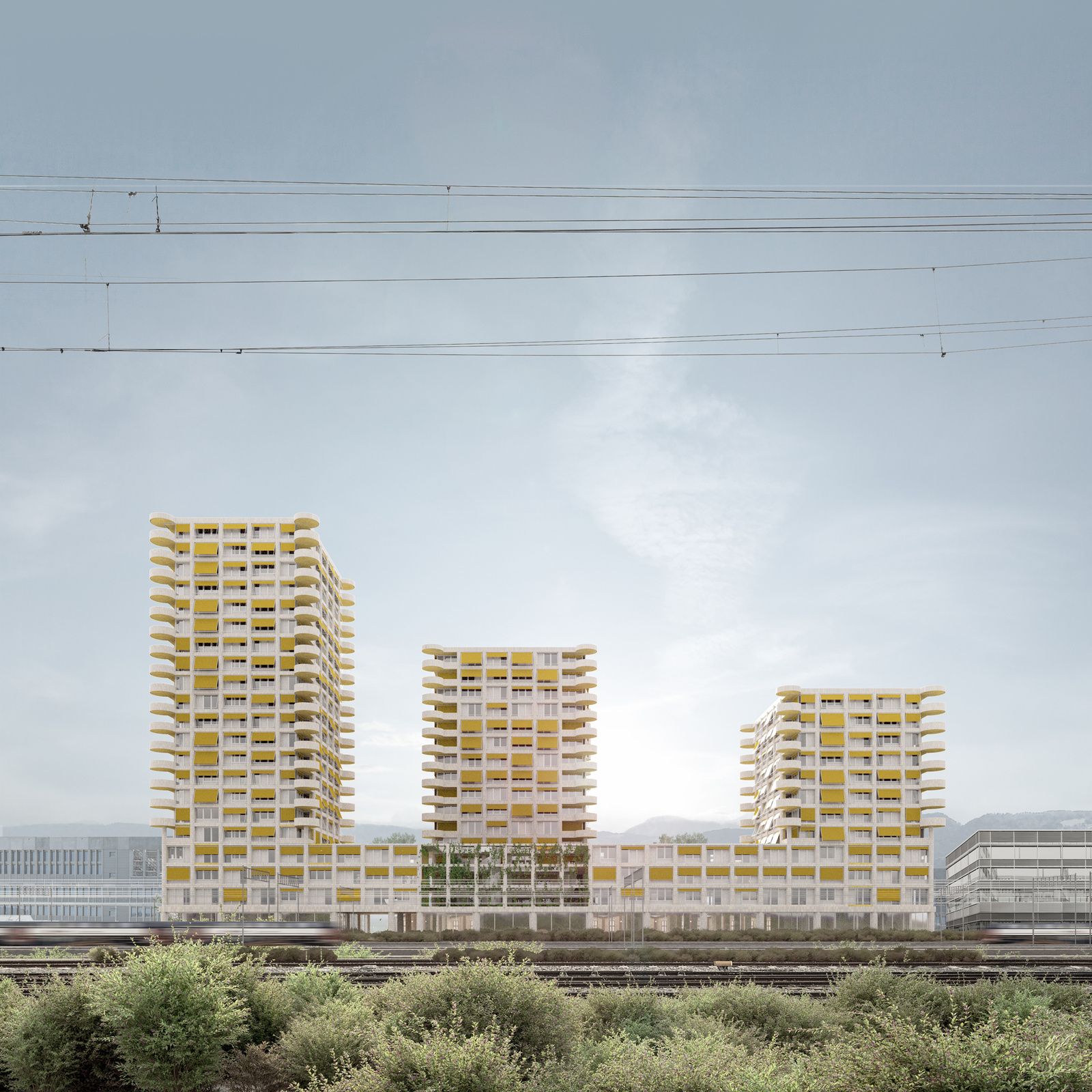 Hochhaus Wallisellen for Burkhard Partner and Miller Maranta, Zürich CH, visualization 1 of 4