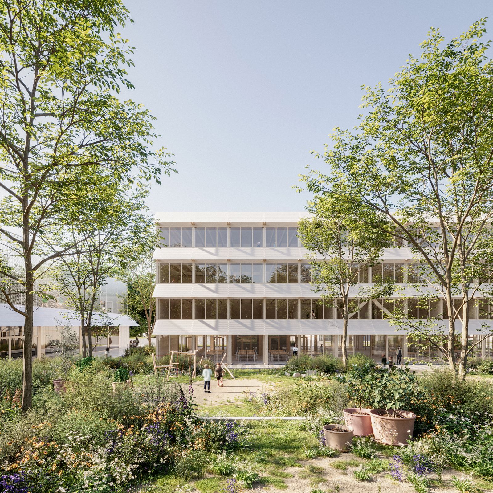 jardins de vidy for NOSU Architekten, Lausanne CH, visualization 1 of 2