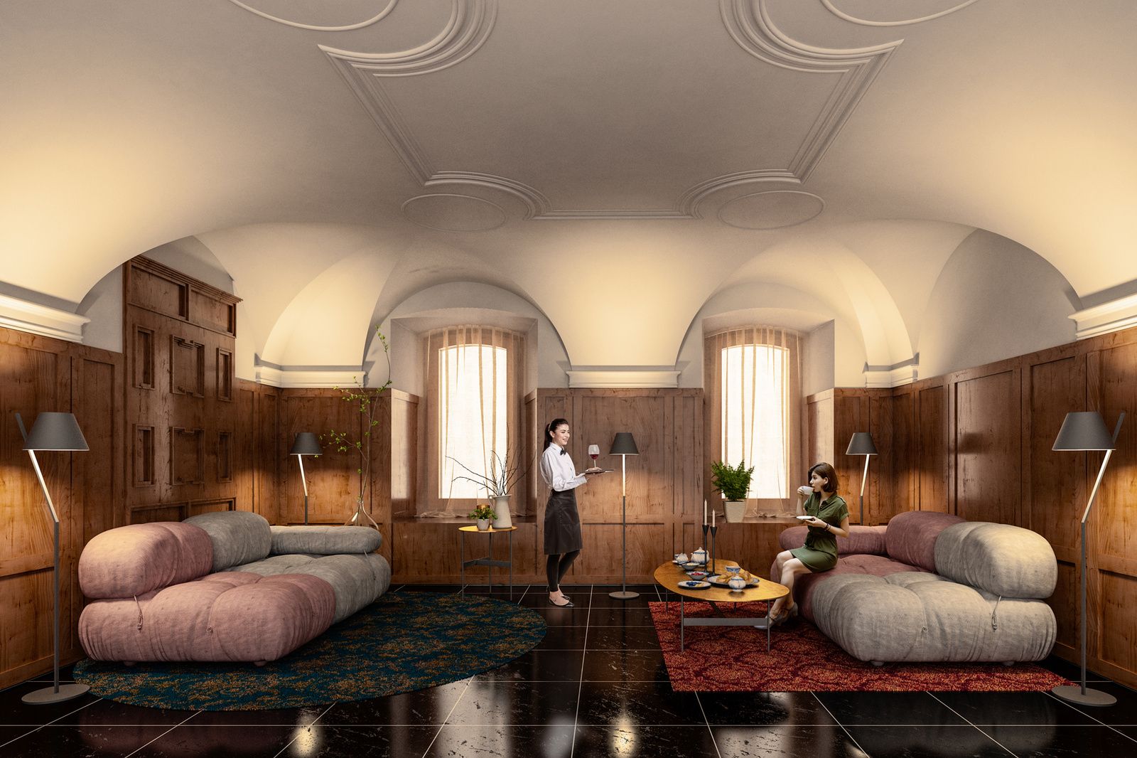 bauprojekt hotel jenatsch for Ritter Schumacher AG, Parpan CH, visualization 2 of 2