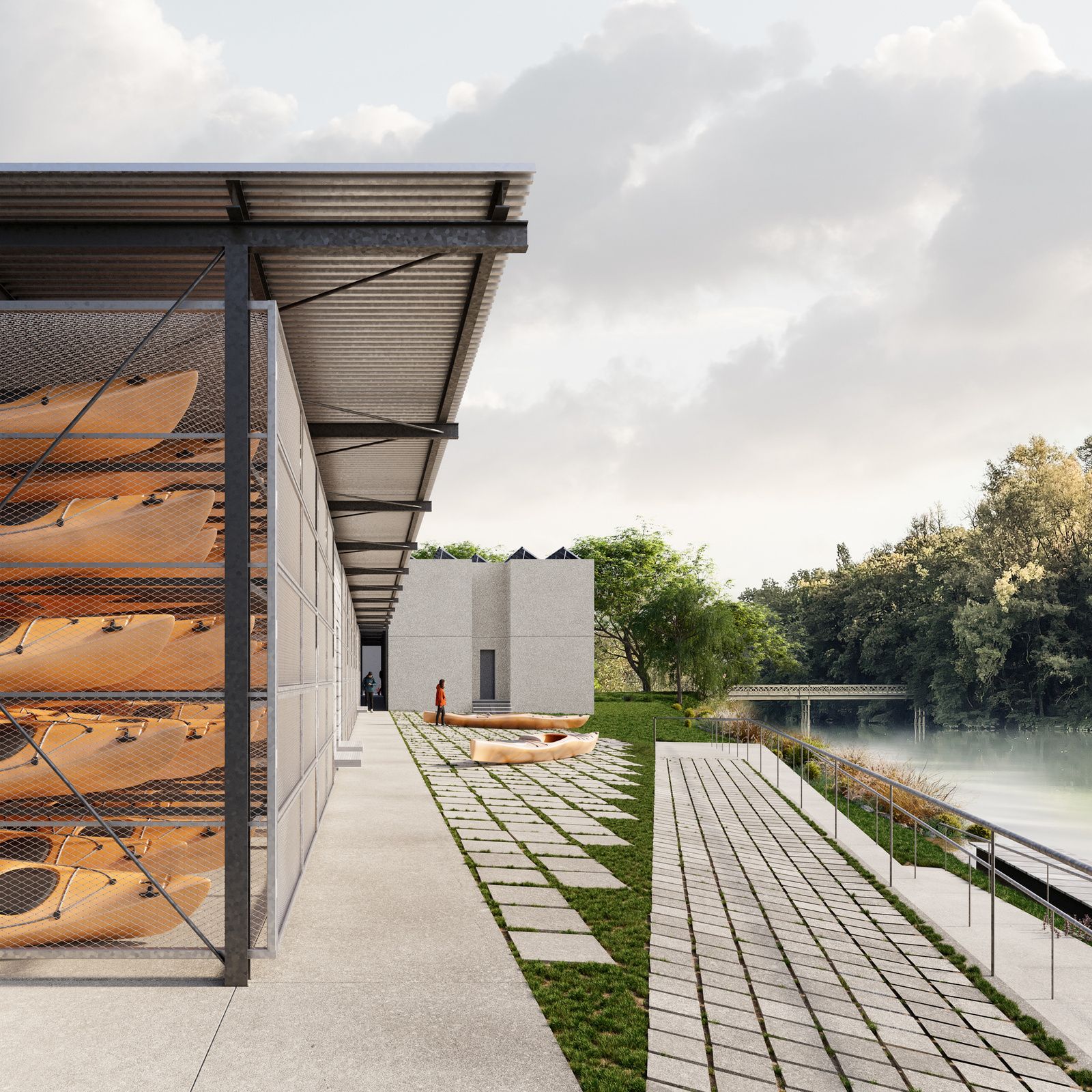 nouvelle base nautique for atelier nava, Genève CH, visualization 2 of 2